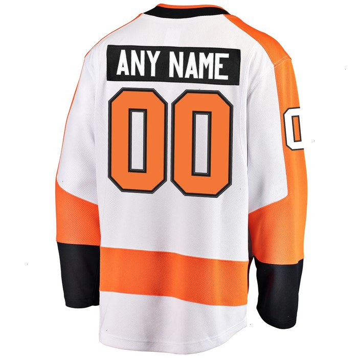 Philadelphia Flyers Fanatics Branded Away Breakaway Custom Jersey - White