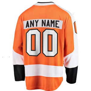 Philadelphia Flyers Fanatics Branded Home Breakaway Custom Jersey - Orange