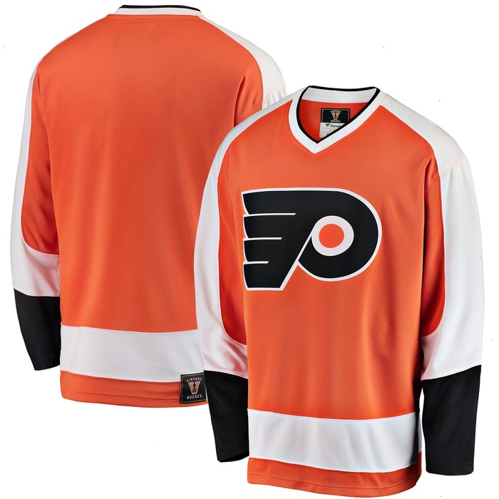 Philadelphia Flyers Fanatics Branded Premier Breakaway Heritage Blank Jersey - Orange V1