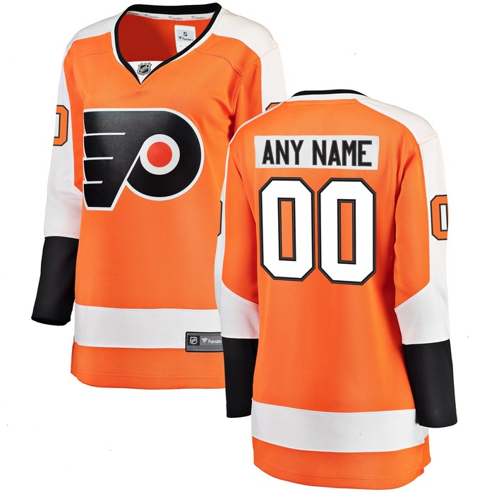 Philadelphia Flyers Fanatics Branded Women's Home Breakaway Custom Jersey - Orange