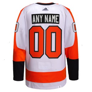 Philadelphia Flyers adidas Away Authentic Pro Custom Jersey - White