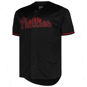 Philadelphia Phillies Profile Big & Tall Blackout Replica Jersey