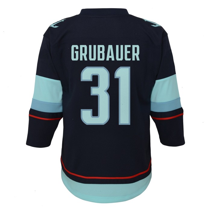 Philipp Grubauer Seattle Kraken Toddler Home Replica Player Jersey - Deep Sea Blue