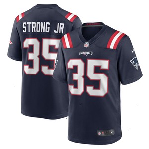 Pierre Strong Jr. New England Patriots Nike Game Player Jersey - Navy