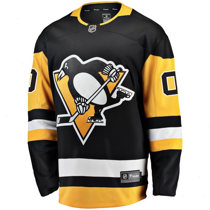 Pittsburgh Penguins Fanatics Branded Home Breakaway Custom Jersey - Black