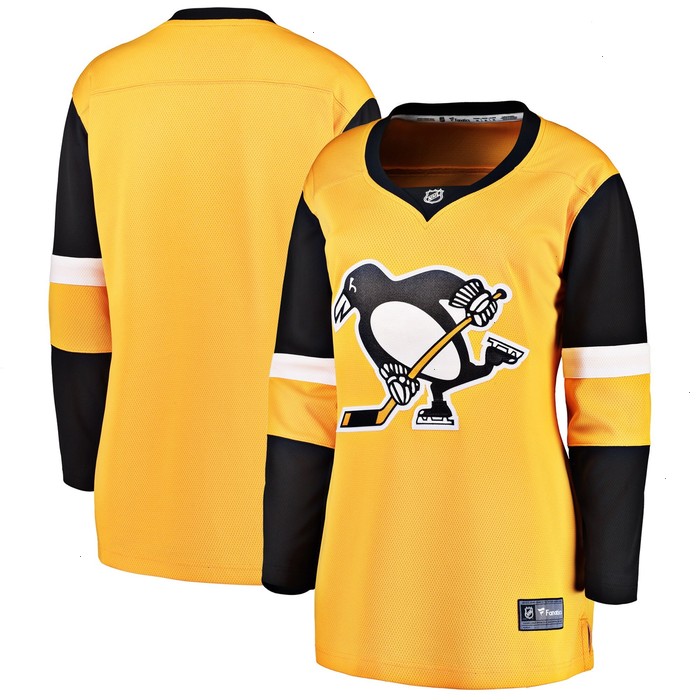 Pittsburgh Penguins Fanatics Branded Women's Alternate Breakaway Jersey - Gold