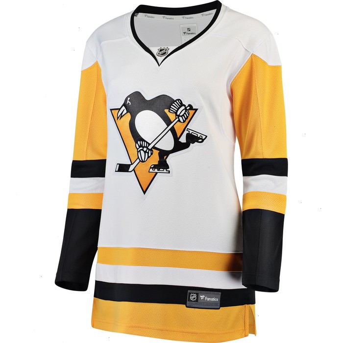 Pittsburgh Penguins Fanatics Branded Women's Away Breakaway Custom Jersey - White