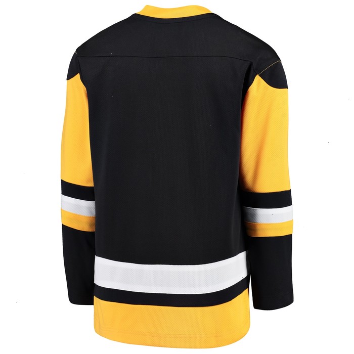 Pittsburgh Penguins Fanatics Branded Youth Home Replica Blank Jersey - Black