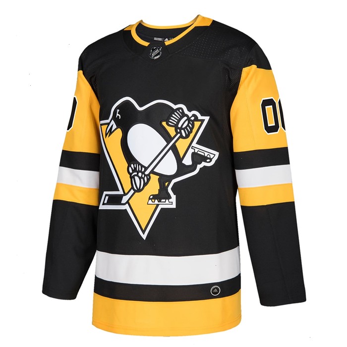 Pittsburgh Penguins adidas Authentic Custom Jersey - Black