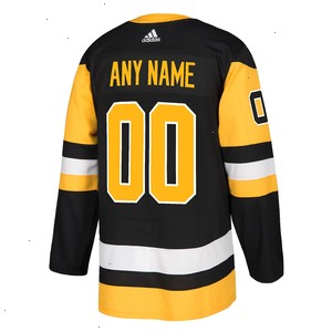 Pittsburgh Penguins adidas Authentic Custom Jersey - Black