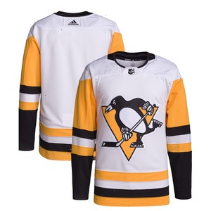 Pittsburgh Penguins adidas Away Primegreen Authentic Pro Jersey – White