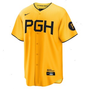 Pittsburgh Pirates Nike 2023 City Connect Replica Jersey - Gold