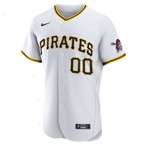 Pittsburgh Pirates Nike Home Authentic Custom Jersey - White