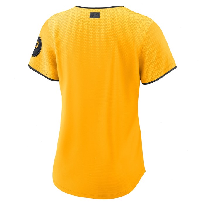 Pittsburgh Pirates Nike Women's 2023 City Connect Replica Jersey - Gold