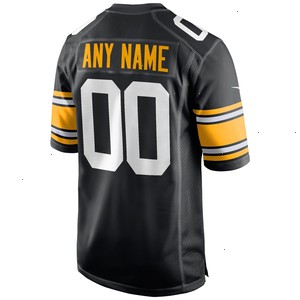 Pittsburgh Steelers Nike Alternate Custom Game Jersey - Black