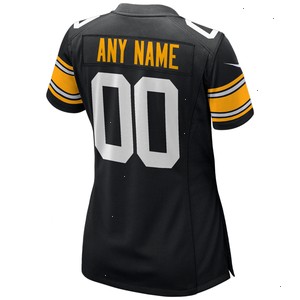 Pittsburgh Steelers Nike Women's Alternate Custom Game Jersey - Black