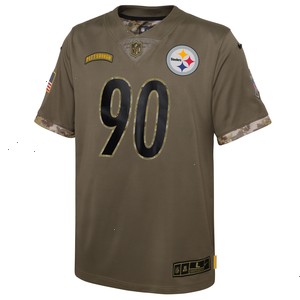 Pittsburgh Steelers Nike Youth 2022 Salute To Service Player Limited Jersey - Olive