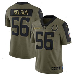 Quenton Nelson Indianapolis Colts Nike 2021 Salute To Service Limited Player Jersey - Olive