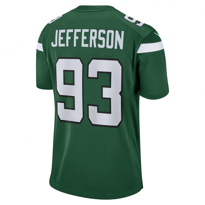 Quinton Jefferson New York Jets Nike Game Jersey - Green