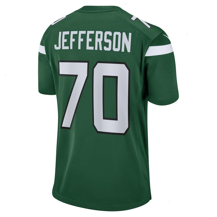 Quinton Jefferson New York Jets Nike Team Game Jersey - Gotham Green