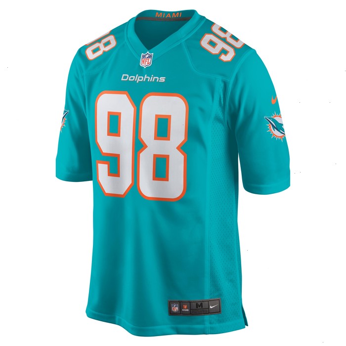 Raekwon Davis Miami Dolphins Nike Game Jersey - Aqua