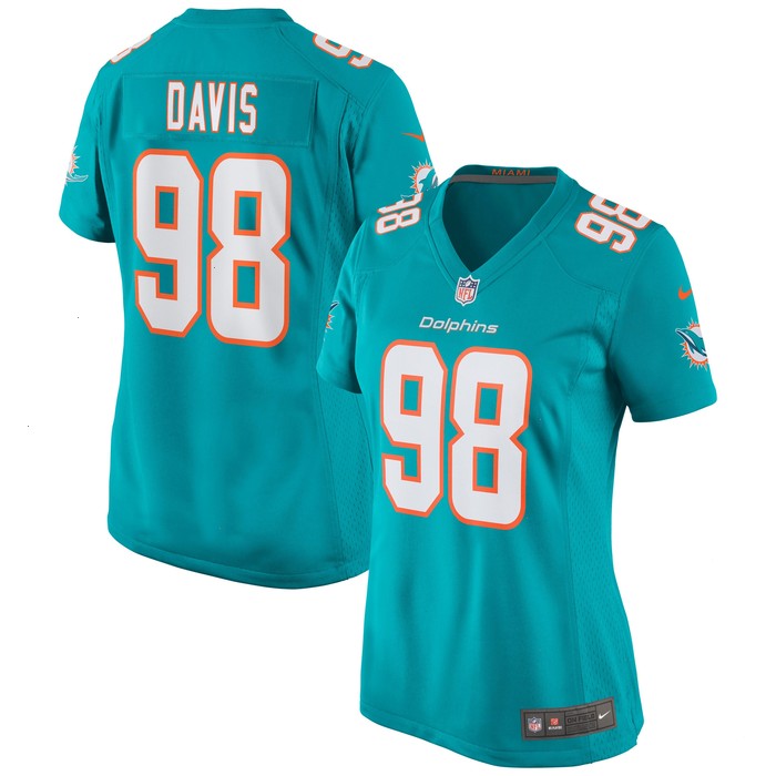 Raekwon Davis Miami Dolphins Nike Women's Game Jersey - Aqua