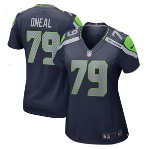 Raiqwon O'Neal Seattle Seahawks Nike Women's Team Game Jersey - College Navy