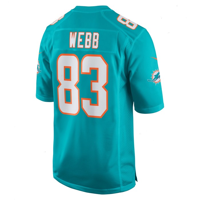 Raleigh Webb Miami Dolphins Nike Team Game Jersey - Aqua