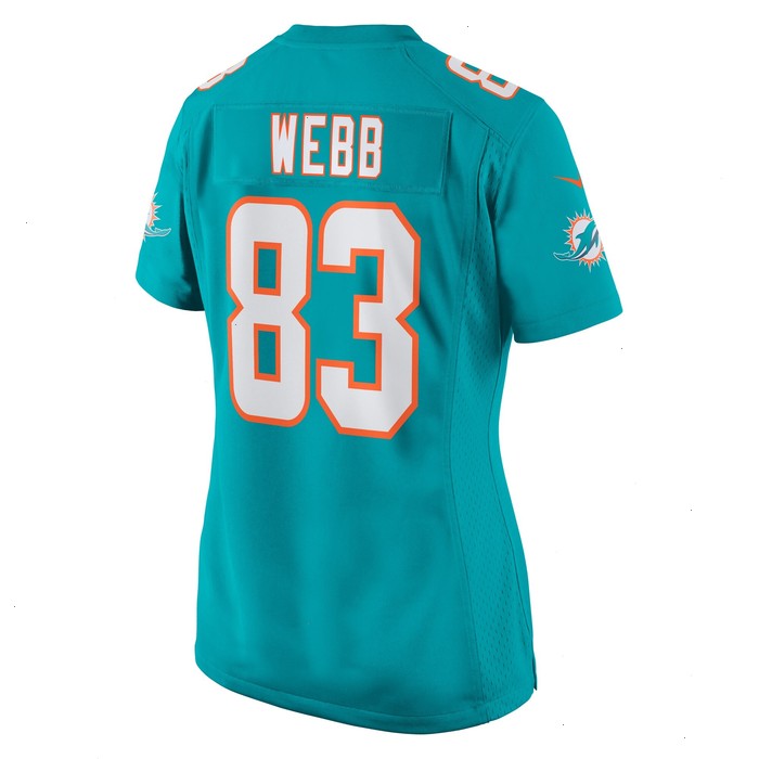 Raleigh Webb Miami Dolphins Nike Women's Team Game Jersey - Aqua