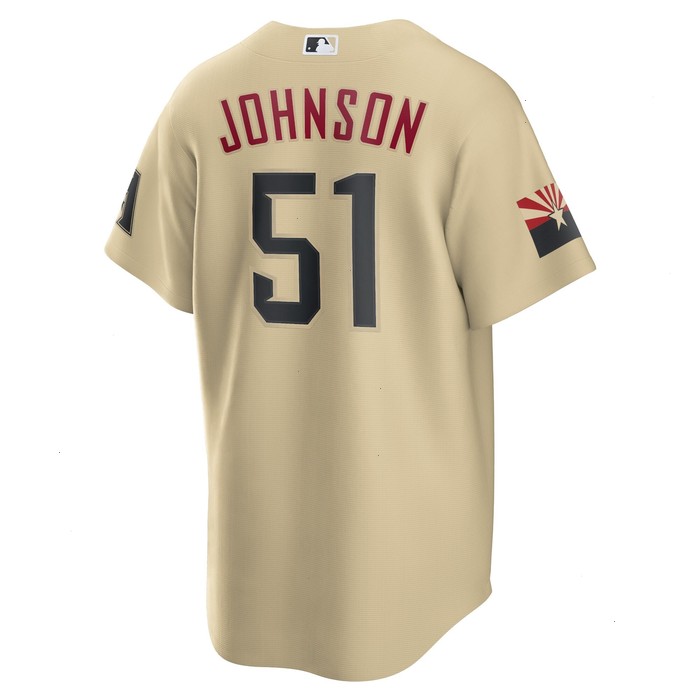 Randy Johnson Arizona Diamondbacks Nike City Connect Replica Player Jersey - Sand