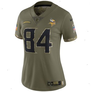 Randy Moss Minnesota Vikings Nike Women's 2022 Salute To Service Retired Player Limited Jersey - Olive