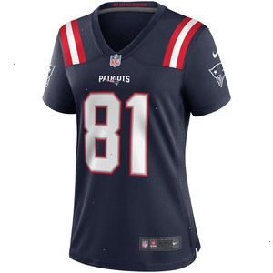 Randy Moss New England Patriots Nike Women's Game Retired Player Jersey - Navy