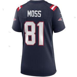 Randy Moss New England Patriots Nike Women's Game Retired Player Jersey - Navy