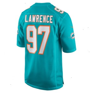 Rashard Lawrence Miami Dolphins Nike Team Game Jersey - Aqua