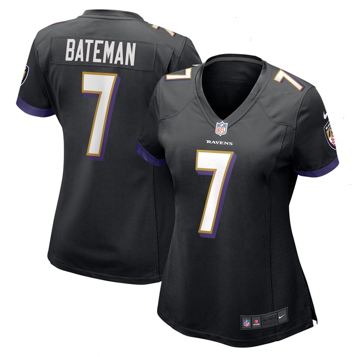 Rashod Bateman Baltimore Ravens Nike Women's Game Player Jersey - Black