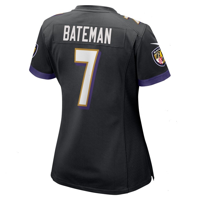 Rashod Bateman Baltimore Ravens Nike Women's Game Player Jersey - Black