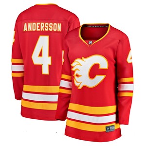 Rasmus Andersson Calgary Flames Fanatics Branded Women's Home Team Breakaway Player Jersey - Red