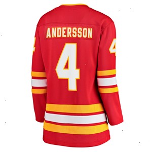 Rasmus Andersson Calgary Flames Fanatics Branded Women's Home Team Breakaway Player Jersey - Red