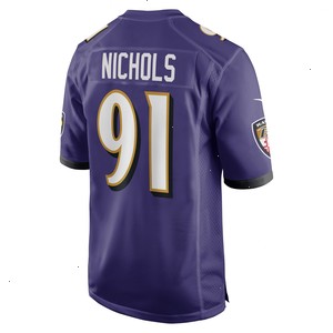 Rayshad Nichols Baltimore Ravens Nike Game Player Jersey - Purple