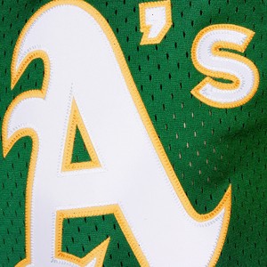 Reggie Jackson Oakland Athletics Mitchell & Ness Cooperstown Mesh Batting Practice Jersey - Green