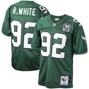 Reggie White Philadelphia Eagles Mitchell & Ness 1992 Authentic Throwback Retired Player Jersey - Kelly Green