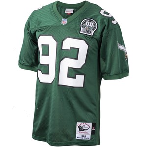 Reggie White Philadelphia Eagles Mitchell & Ness 1992 Authentic Throwback Retired Player Jersey - Kelly Green