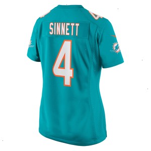 Reid Sinnett Miami Dolphins Nike Women's Game Jersey - Aqua