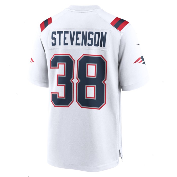 Rhamondre Stevenson New England Patriots Nike Game Player Jersey - White