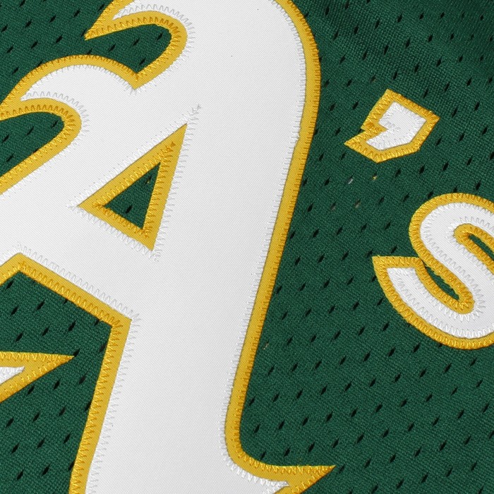 Rickey Henderson Oakland Athletics Mitchell & Ness 1991 Cooperstown Mesh Batting Practice Jersey - Green