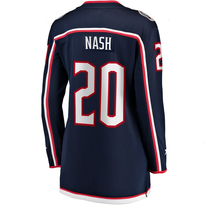 Riley Nash Columbus Blue Jackets Fanatics Branded Women's Home Breakaway Player Jersey - Navy