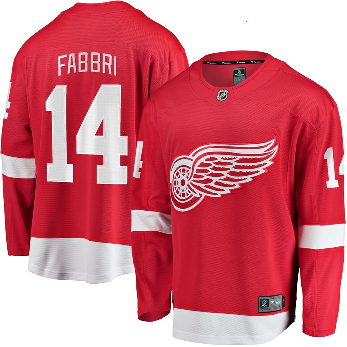 Robby Fabbri Detroit Red Wings Fanatics Branded Home Breakaway Player Jersey - Red