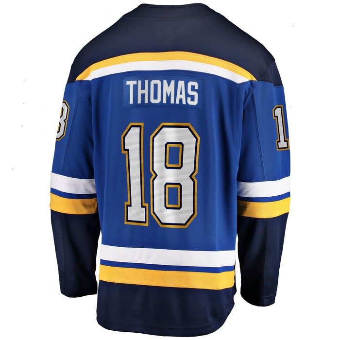 Robert Thomas St. Louis Blues Fanatics Branded Home Breakaway Player Jersey - Blue