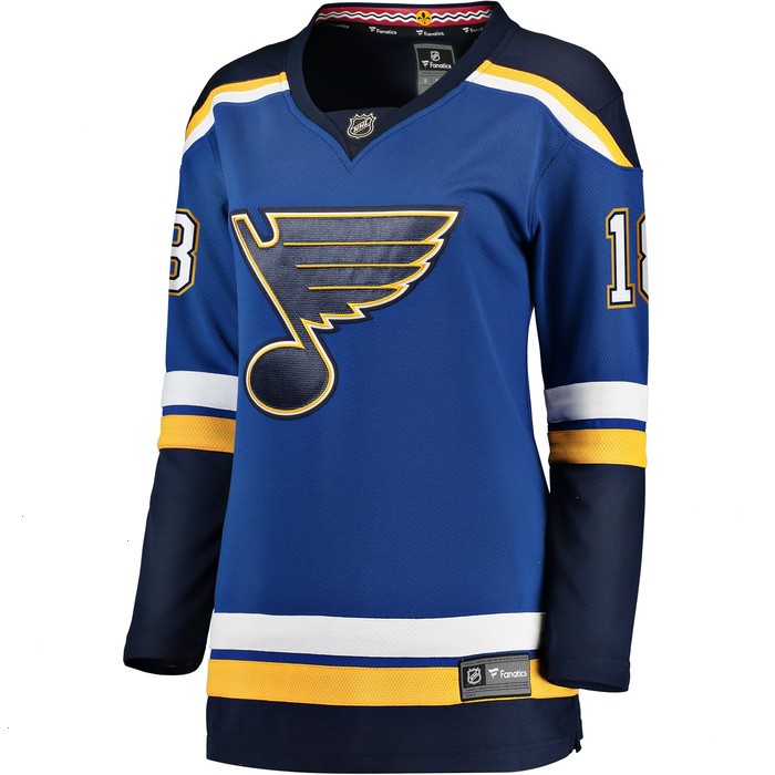 Robert Thomas St. Louis Blues Fanatics Branded Women's Home Breakaway Player Jersey - Blue