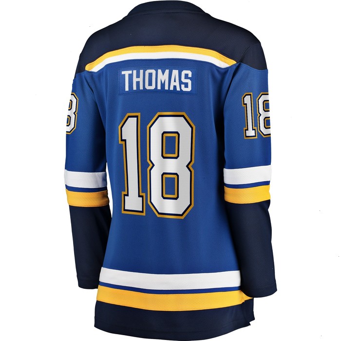 Robert Thomas St. Louis Blues Fanatics Branded Women's Home Breakaway Player Jersey - Blue